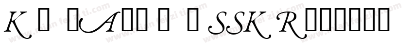 KernelAlternateSSK R字体转换